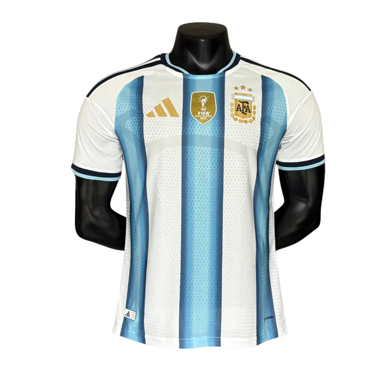 CAMISA VERSÃO PLAYER DA ARGENTINA 26/27 AZUL E BRANCO