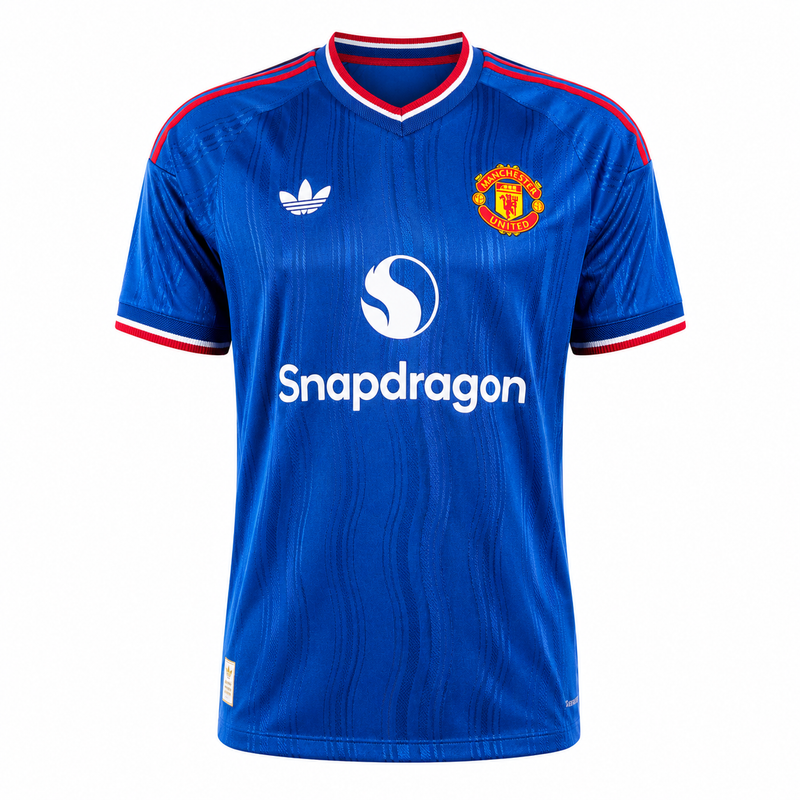 CAMISA DO MANCHESTER UNITED 26/27 AZUL